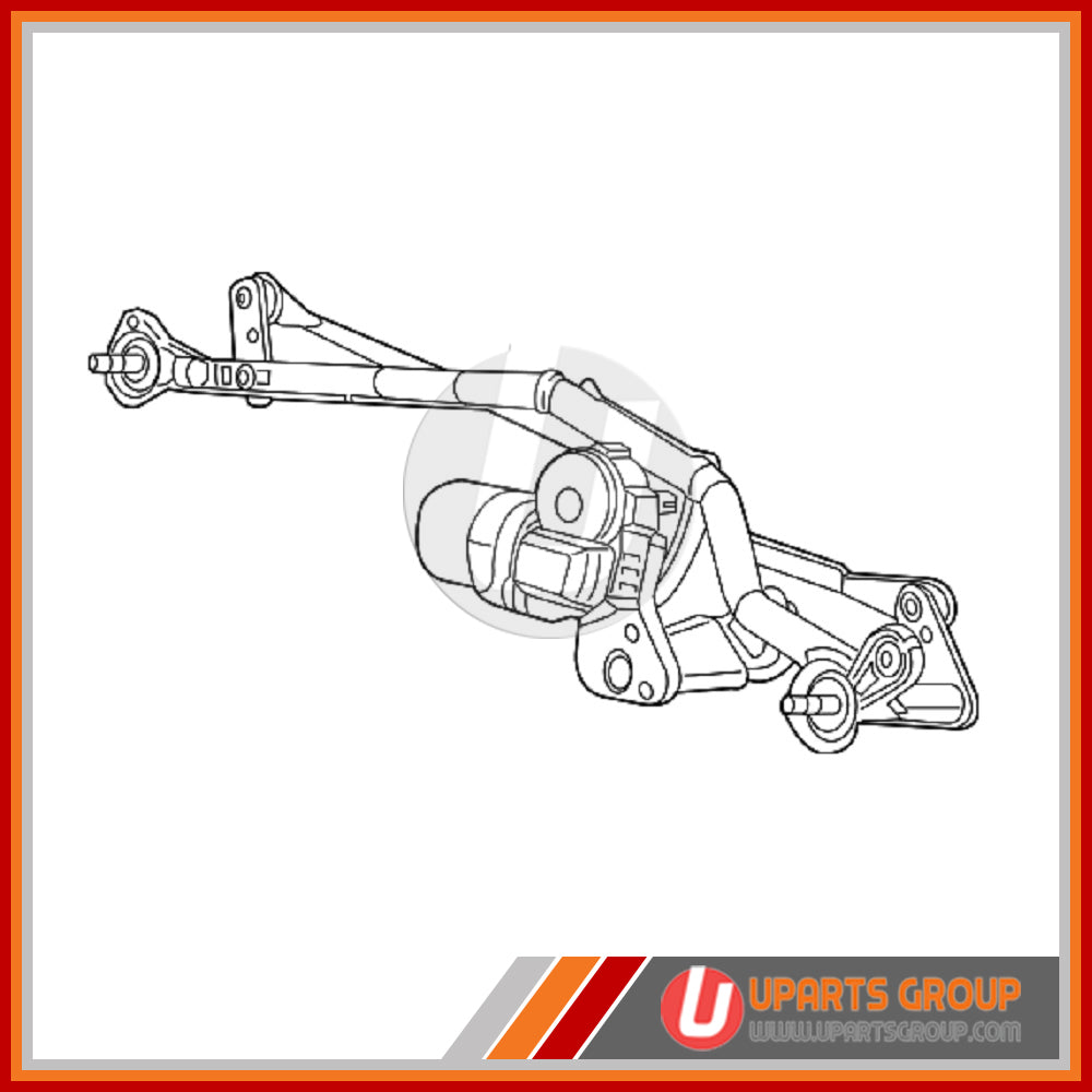 Front Wiper Transmission Linkage with Motor Assembly - WAH306